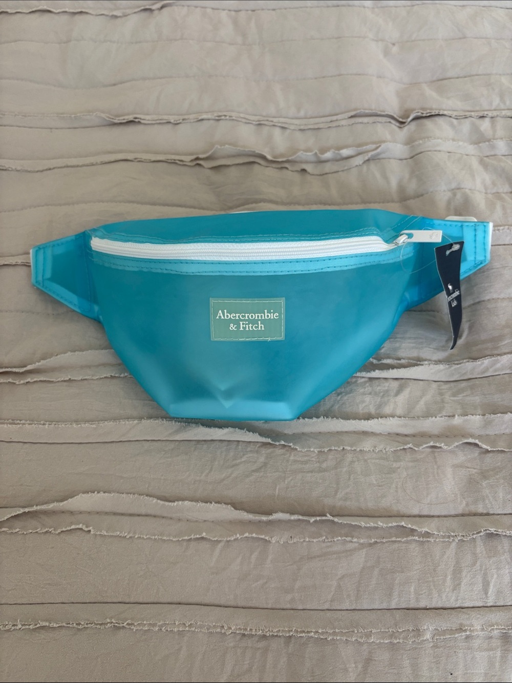 Abercrombie & Fitch Teal Waist Pack with White Zip